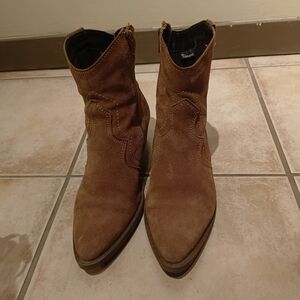 Tan Suede Ankle Boots